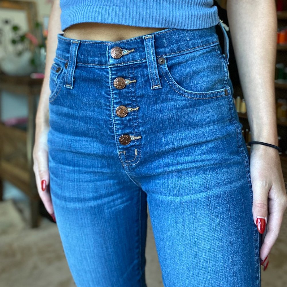 Madewell Size 25 10" High Rise Skinny Skinny Jeans